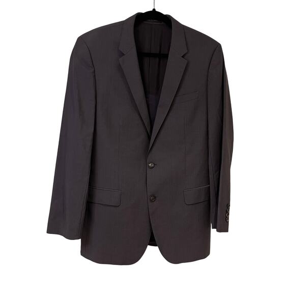 Hugo Boss Gray 100% Virgin Wool Blazer Sz 42L - Picture 1 of 13